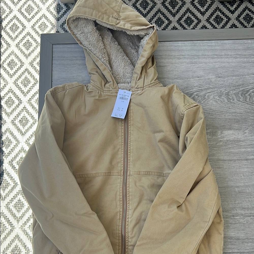 Abercrombie Kids Tan Hooded Jacket